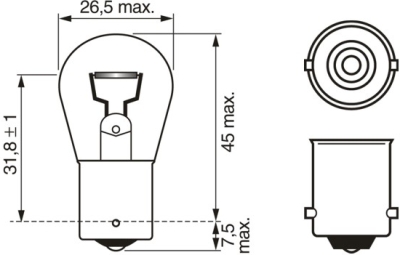 Žárovka, blikač BOSCH 1 987 302 201