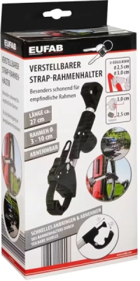 Ohebné rameno držáku pro nosič kol, 27cm, odnímatelné, s ráčnou, Eufab