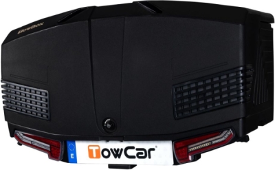 Přepravní box na tažné zařízení TowBox V3 černý, uzavřený