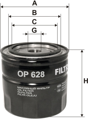Olejový filtr FILTRON OP 628