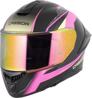 přilba Integral GTS 2.1 Mega, CASSIDA (černá/růžová/bílá/vanilková, vel. XS) plexi s přípravou pro Pinlock
