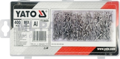 Sada nýtů 400 kusů YATO YT-36420