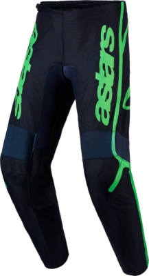 kalhoty FLUID APEX V2, ALPINESTARS (černá/zelená fluo, vel. 34)