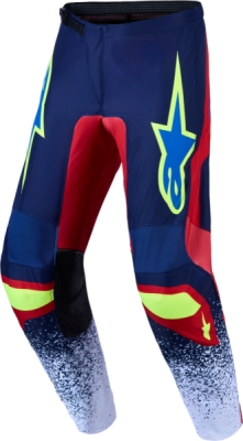 kalhoty FLUID DRAG, ALPINESTARS (tmavě modrá/červená/zelená/bílá, vel. 36)