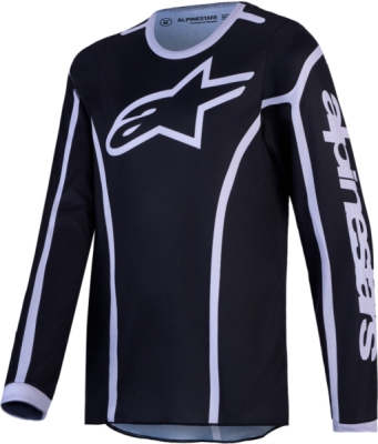 dres FLUID APEX V2 YOUTH, ALPINESTARS, dětské (černá/stříbrná, vel. L)