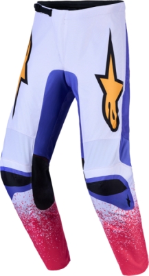 kalhoty FLUID DRAG, ALPINESTARS (světle šedá/fialová/zlatá, vel. 38)