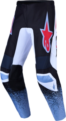 kalhoty FLUID DRAG, ALPINESTARS (černá/bílá/světle modrá/červená fluo, vel. 36)