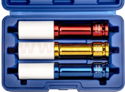 rázové prodloužené hlavice na ALU disky 1/2", 17, 19, 21 mm