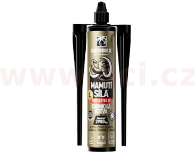 Chemická kotva VINYLESTER SF MAMUTÍ SÍLA, kartuše 300 ml, DEBBEX