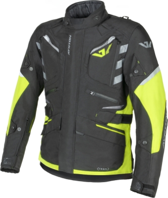 bunda Trail, AYRTON (černá/žlutá fluo/šedá, vel. 2XL)