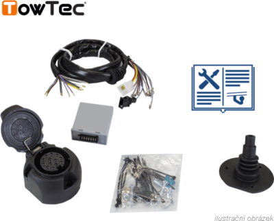 Typová elektropřípojka Renault Clio HB 2016/09-2019/08 (IV), 13pin, AC