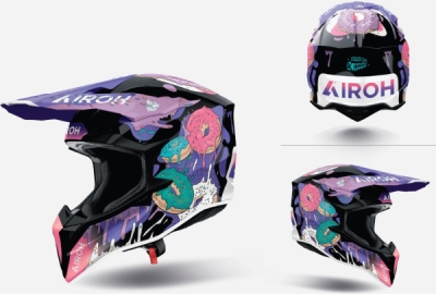 přilba WRAAAP Donuts, AIROH (lesklá, vel. L) 2027