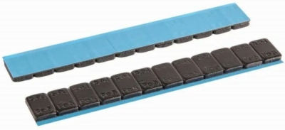 Samolepící vyvažovací tělíska SLIM s černým povlakem 12x5g 100 pásků, Invento EXPTPALU-FE1B