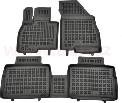 gumové koberečky černé s vyšším okrajem (Offroad/Urban, ne 4x4 Super Hybrid, sada 3 ks)