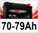 70-79 Ah (+EFB a AGM)