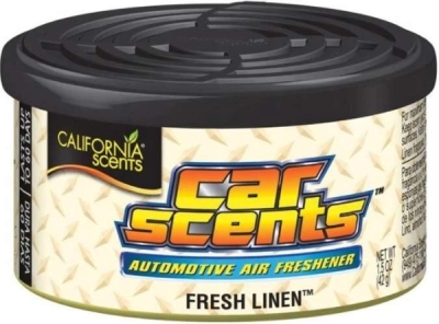 Vôňa / parfém do auta California Scents Fresh Linen vôňa čistoty – plechovka E301412200