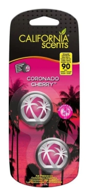 Vôňa / parfém do auta California Scents Mini Vent Cherry 2 ks – E301414200