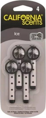 Vôňa / parfém do auta California Scents Vent Stick Ice 4 ks – E301411600