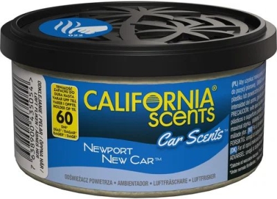 Vôňa / parfém do auta California Scents Newport New Car vôňa nového auta 42 g – plechovka 34-008