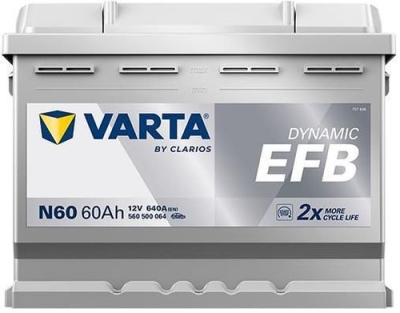 Autobatéria VARTA 560500064K262 N60 12V 60Ah 640A EFB H5/L2