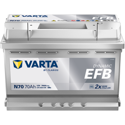 Autobatéria VARTA 570500076 N70 / B13 (12V 70Ah 760A EFB)
