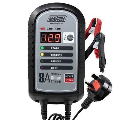 MAYPOLE BATTERY CHARGER 8A 12V ELECTRONI