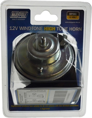 MAYPOLE WINDTONE HORN - 12V  HIGH TONE