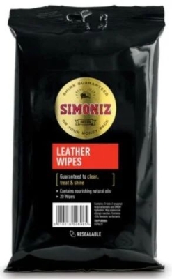 SIMONIZ LEATHER WIPES BIO 6X20w
