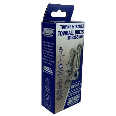 MAYPOLE M16 NUTS-BOLTS X 65MM & SHAKEPRO