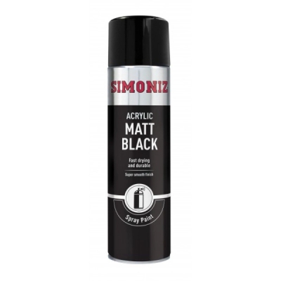 SIMONIZ MATT BLACK AEROSOL 500ML