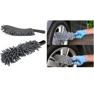 GREY MICROFIBRE NOODLE WHEEL BRUSH
