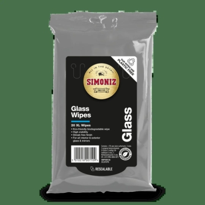SIMONIZ ANTI-GLARE GLASS WIPES BIO 6X20w