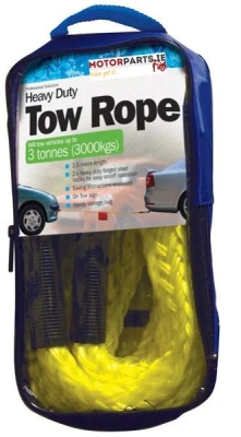 3 TONNE 3.5M YELLOW HD BRAIDED TOW ROPE