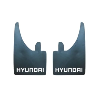 MUD FLAPS (PAIR) HYUNDAI (WHITE)