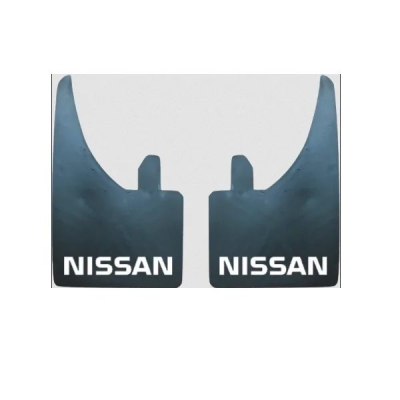 MUD FLAPS (PAIR) NISSAN (WHITE)