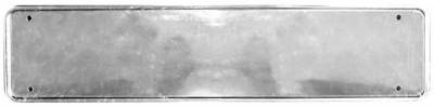 UNIVERSAL CHROME METAL NUMBER PLATE SURR