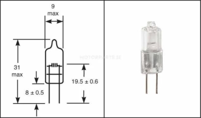 RING 24V 20W G4 HALOGEN BULB