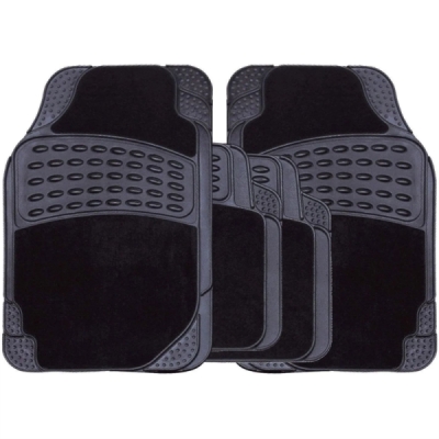 Black Stellar Combination Car Mat Set