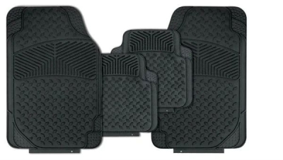 RHAPSODY 4PCE RUBBER MAT SETS -BLACK