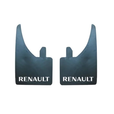 MUD FLAPS (PAIR) RENAULT (WHITE)