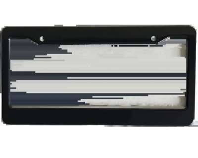 LICENSE PLATE FRAME - BLACK