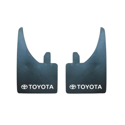 MUD FLAPS (PAIR) TOYOTA (WHITE)