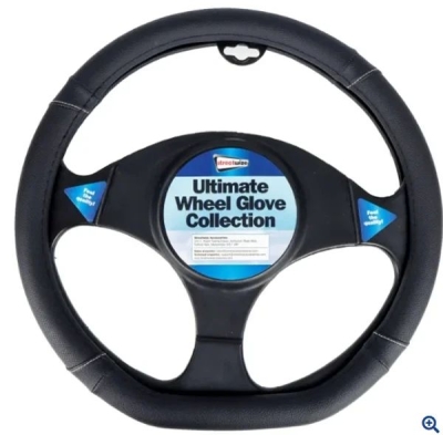 STEERING COVER BLACK FLAT BOTTOM