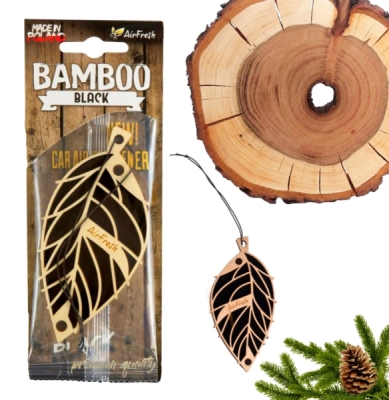 Car Air Freshener BAMBOO  Black