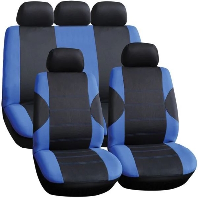 ARKANSAS SEAT COVER SET -BLACK/BLUE