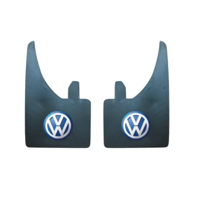 MUD FLAPS (PAIR) VW BLUE & WHITE