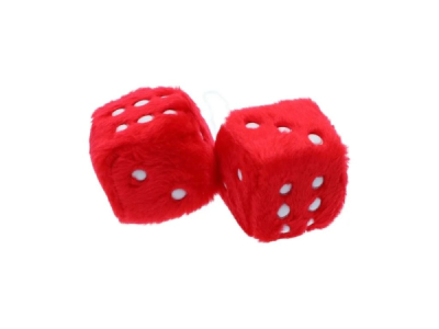 Fuzzy dice red