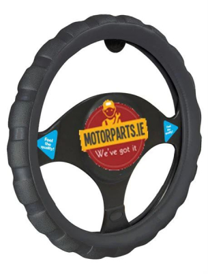 BLACK CHUNKY SPORTS GRIP STEERING WHEEL