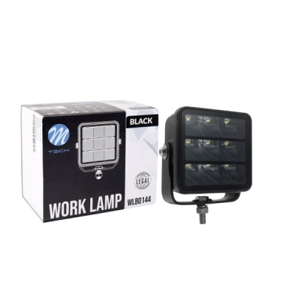 LED-extraljus M-TECH BLACK SERIES Trippelradig – Bottenfäste, 45W 10-32V 3,4"