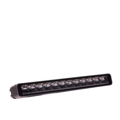 Extraljus M-TECH BLACK SERIES 12x5W LED 12-48V 60W 14,5", enkelradig + dynamiskt positionsljus - sidofäste